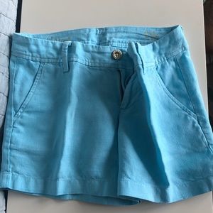 Lilly Pulitzer light blue linen shorts